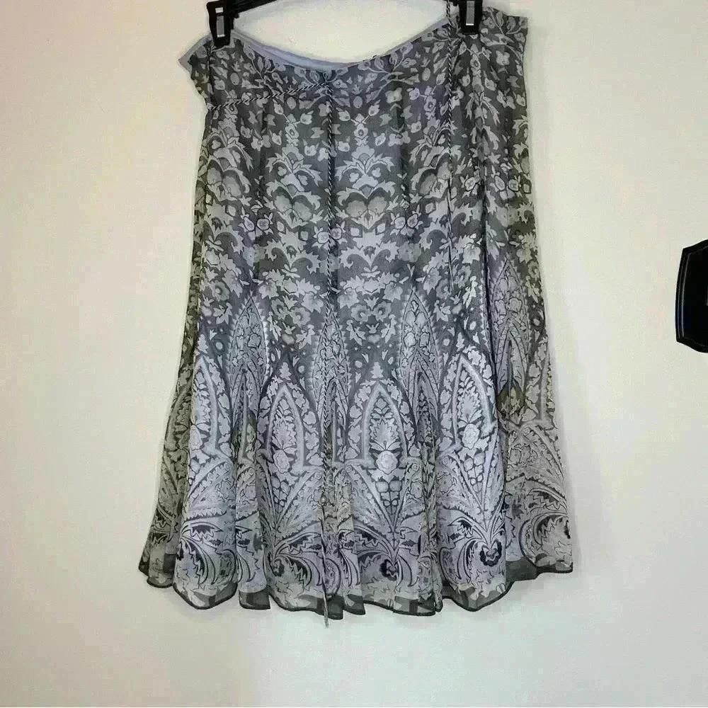 Tahari Paisley Skirt Size 10